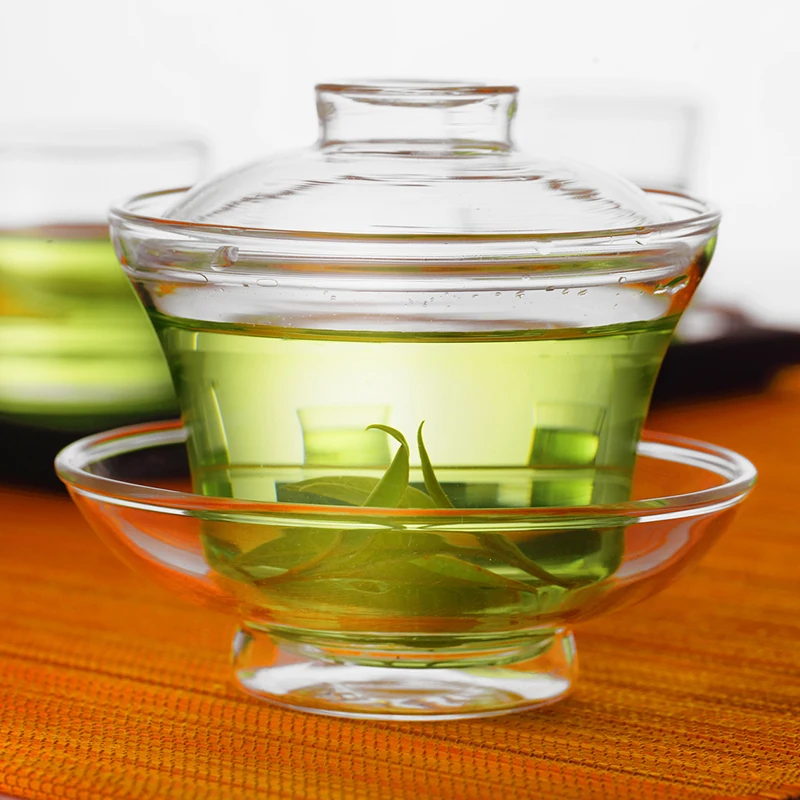 Китайский чайный набор Gaiwan плотный термостойкий стеклянный кунг фу Tureen