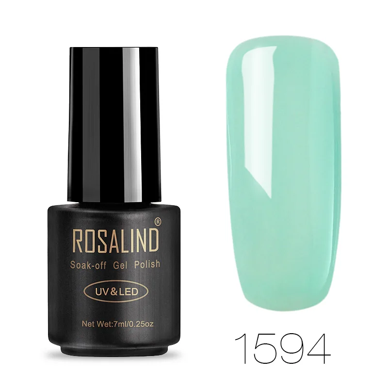 1594 ROSALIND 7 мл Гель-лак для ногтей Классическая серия 1323-1864 цвет Vernis Топ основа под лак искусство долговечный Замачивание Топ гель лак - Цвет: 1594