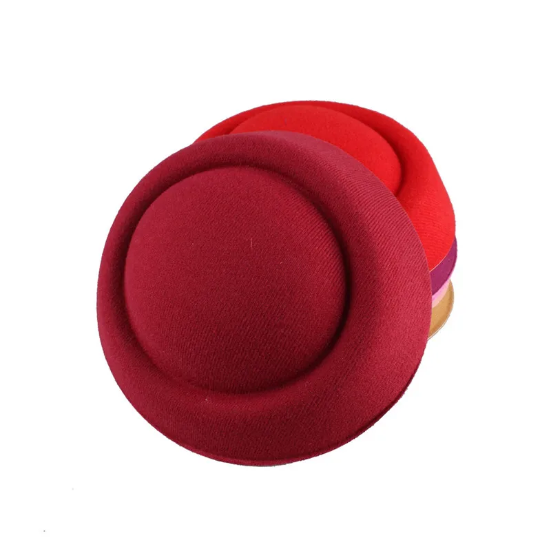 marron 19color для выбора 16 см чародейная шляпа DIY millinery аксессуары для волос пиллбокс основа для шляпы с вуалью Мини Топ шапки для occasimyqh020 - Цвет: marron