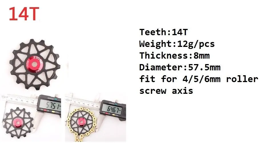 Велосипедный задний переключатель передач 1 шт. подшипник Jockey Wheel 10T 11T 12T 13T 14T 15T 16T