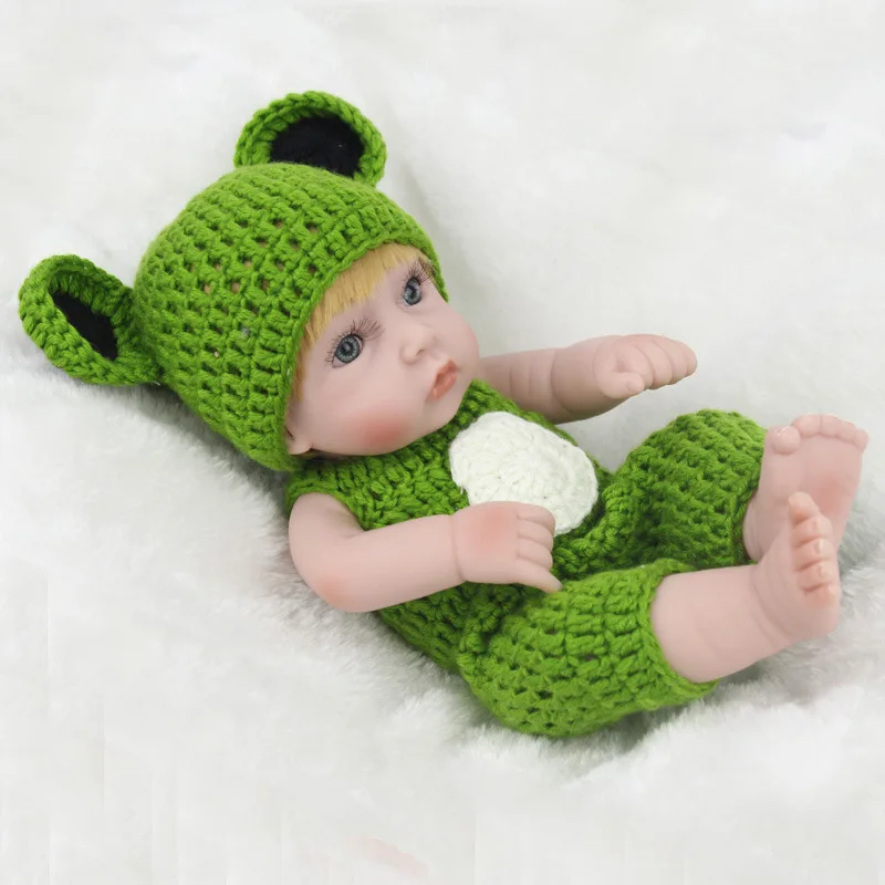 

Soft Silicone Vinyl 28cm Reborn Baby boy Doll Appease Lifelike Babies play house toy for Children's Christmas Birthday Gift