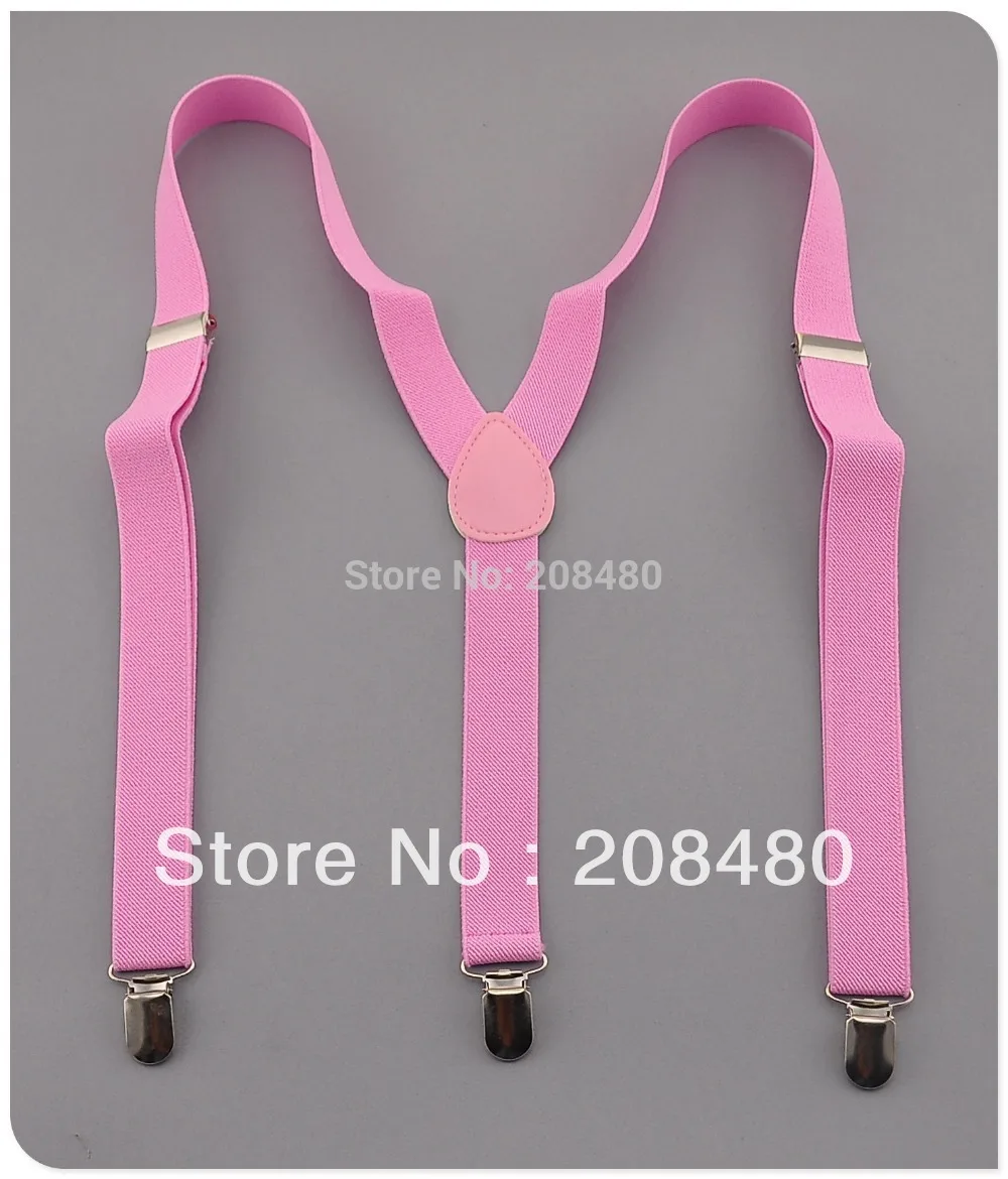 Женские и мужские подтяжки для рубашек брюк держатель шириной 2 5 см розовые