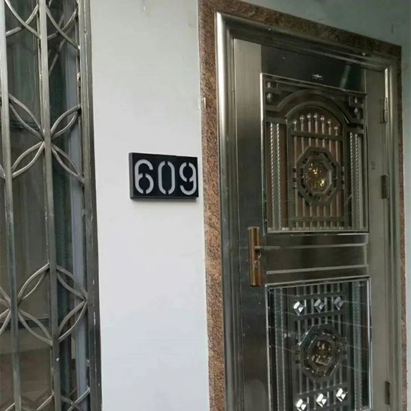 IP65 открытый свет номер дома на солнечных батареях наружная настенная лампа наружного освещения с светодиодный Строб света цифра дл обозначения номера дома или квартиры знак лампа