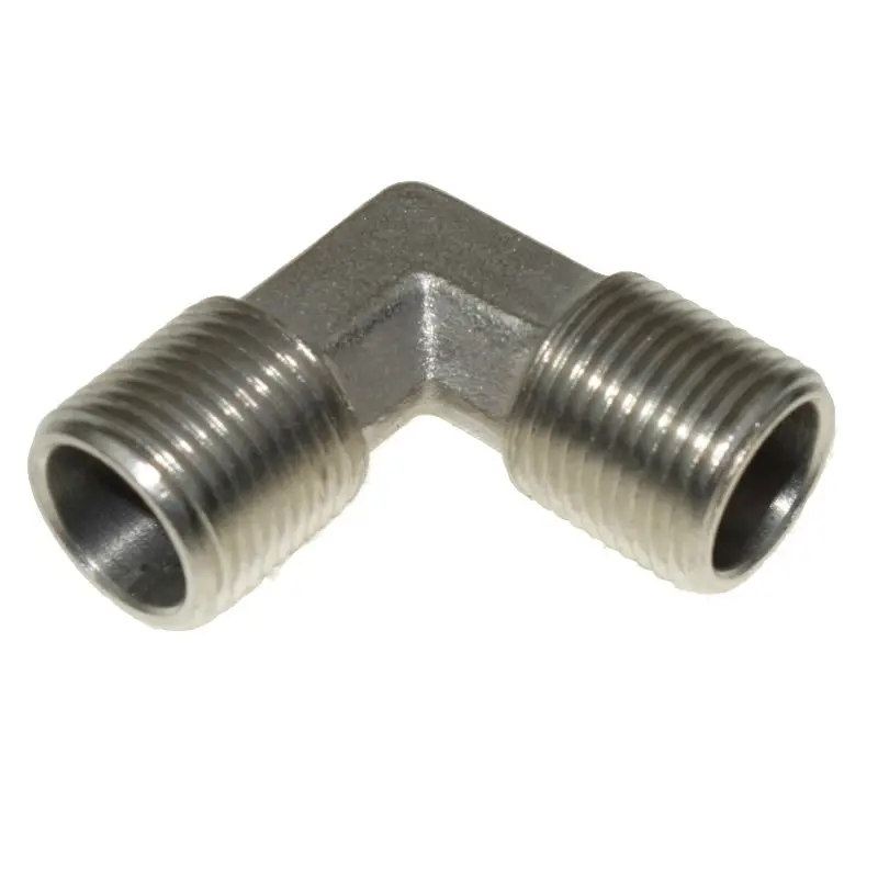Латунный никелевый штуцер трубы мужской локоть 1/4 &quotМужской BSPP 1/8&quot &quot3/8&quot