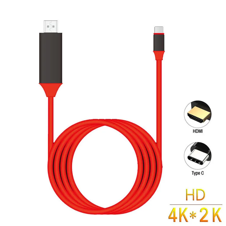 USB-C поддержка 4K 30 Гц 2 м USB 3 1 Тип C штекер-HDMI штекер HD адаптер Соединительный кабель