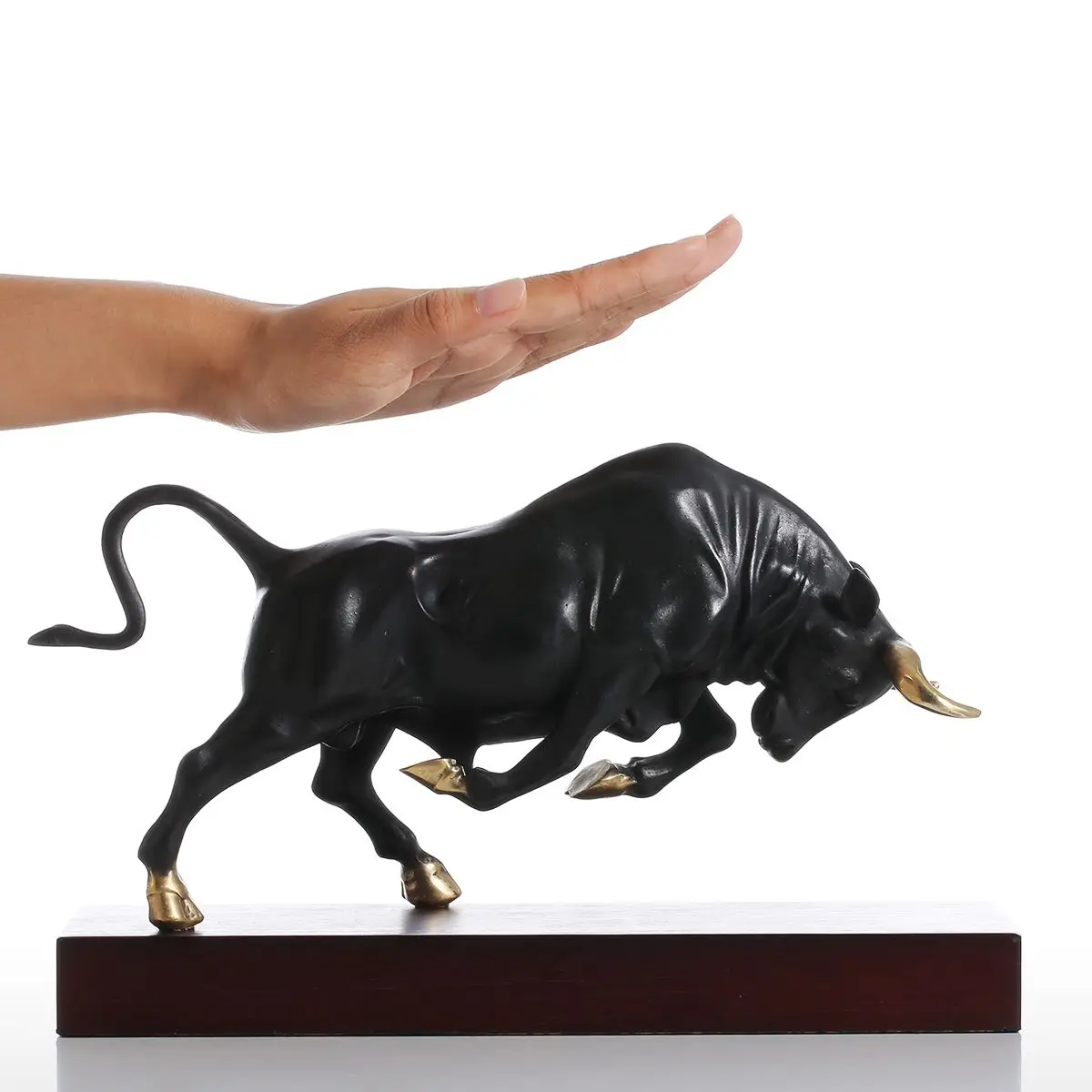 Энергичная Бронзовая Скульптура Быка современное искусство Современная