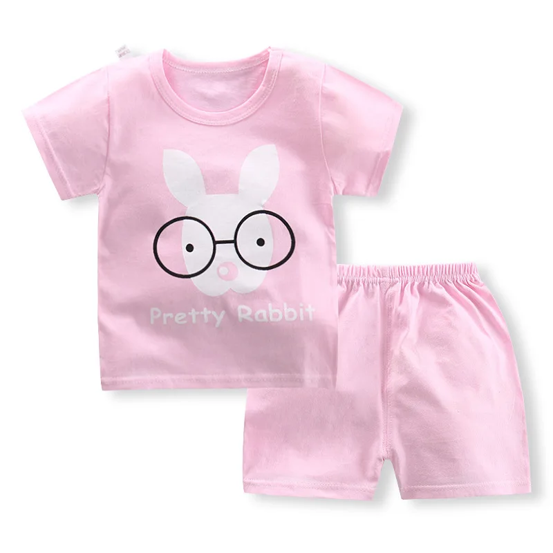 Summer Baby Cotton Sports Black Cat Tshirt Suit Kids Outdoor Fashion Two-piece Set | Детская одежда и обувь