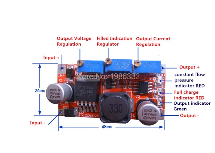WS16 LM2596 3A DC Step down CC/CV источник питания модуль регулятора напряжения светодиодный
