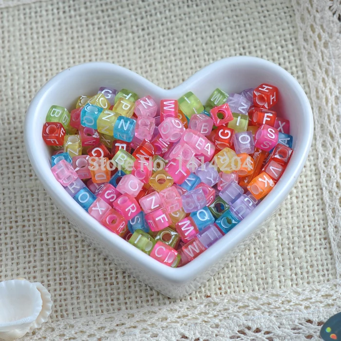 200 шт. акриловые бусины для изготовления ювелирных изделий 6 х6 мм|beads spacers beads|beads for