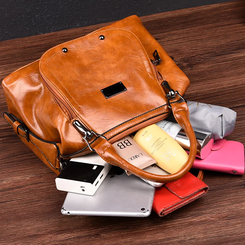 IDUNBAG роскошные винтажные сумки для женщин кожаная сумка на плечо женская простая