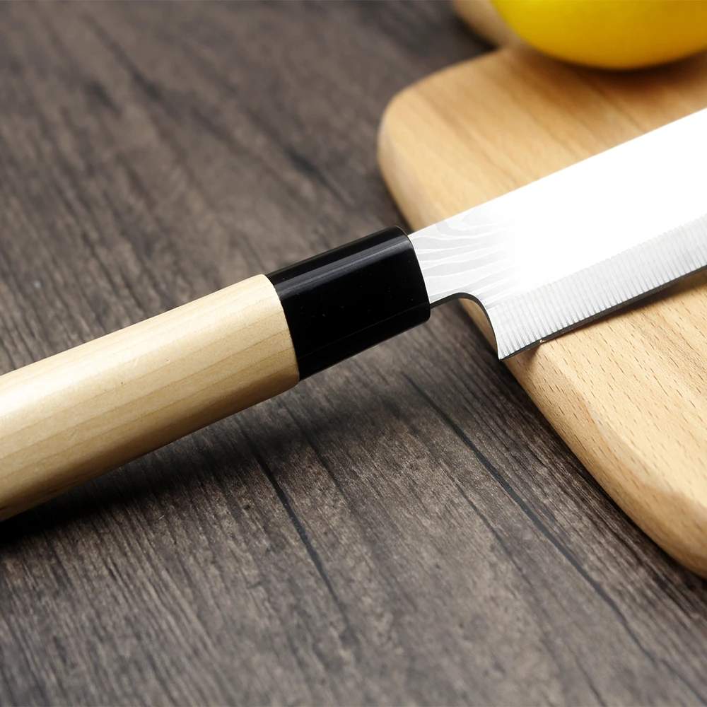 Кухонный нож для рыбы из нержавеющей стали с лазерной гравировкой ножи лосося