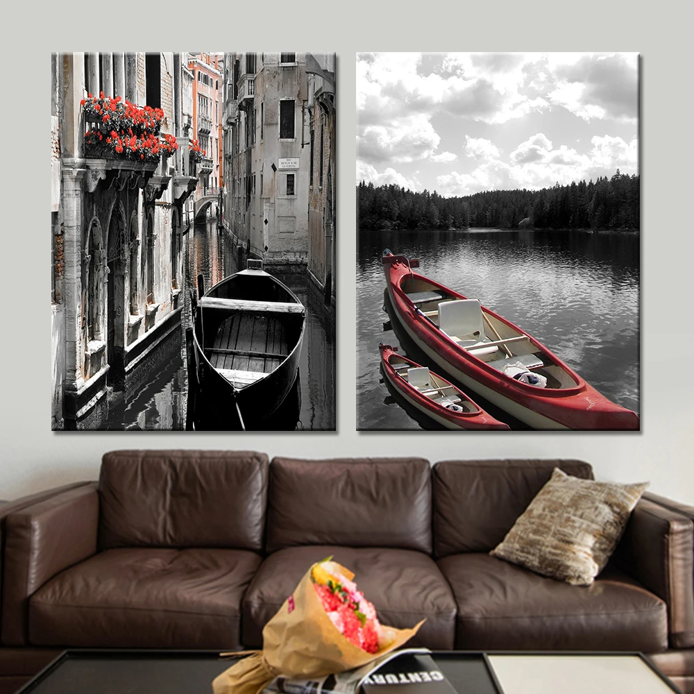 Прямая поставка современное настенное искусство холст пейзаж плакат