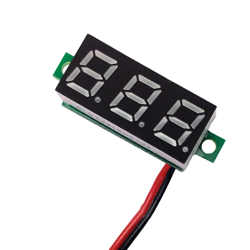 0 28 дюймов DC2.4-30V светодиодный Дисплей Volmeter Электрические цифровой Напряжение