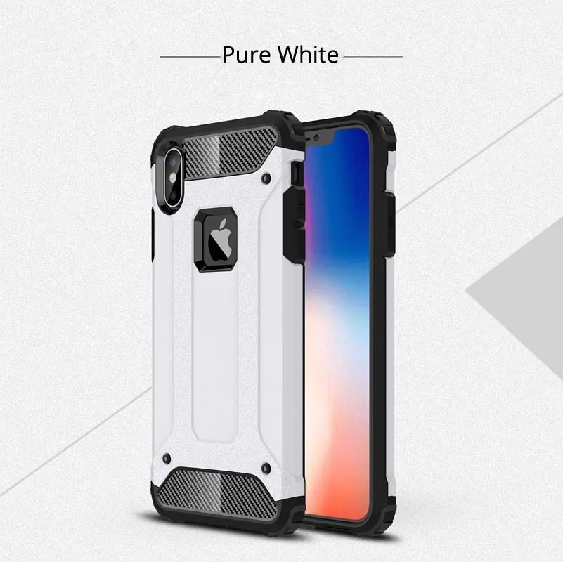 Чехол для iPhone 11 Pro Max XS XR X 8 Plus 7 6 6s 5S SE, чехол, защитный силиконовый противоударный Гибридный Твердый чехол для телефона на заднюю панель