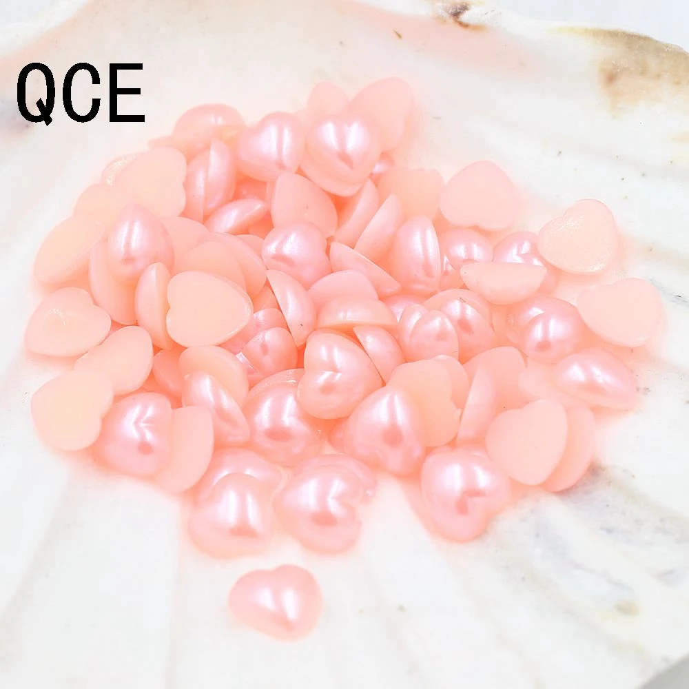 Разноцветные бусины с имитацией жемчуга 72 шт./лот Размер 10 мм полукруглые плоским