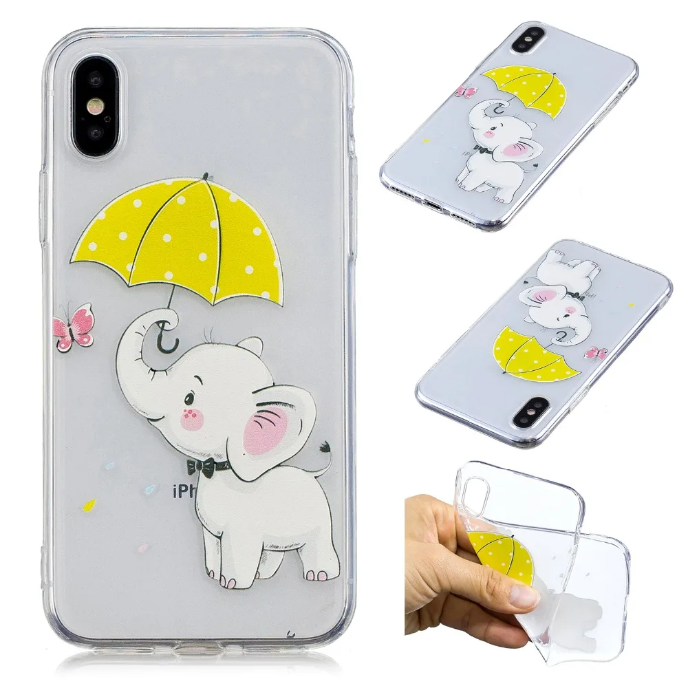 SjuzzyU Anti-knock Silicone Case For Apple iphone X Slim soft TPU Phone Cover coque funda |