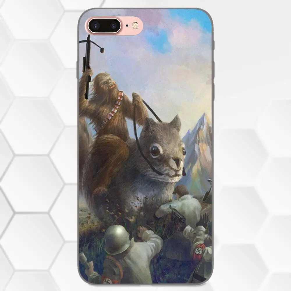 Чубакка прекрасные пластиковые аксессуары для телефона чехол Samsung Galaxy Note 4 8 9 S3 S4 S5