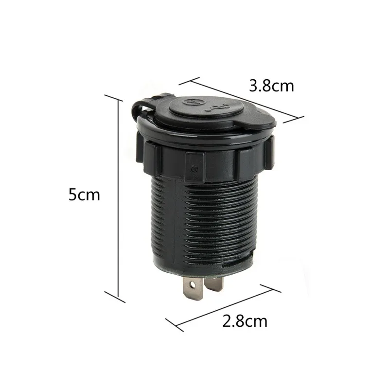 Мотоциклетная Зажигалка для автомобильного прикуривателя USB зарядное