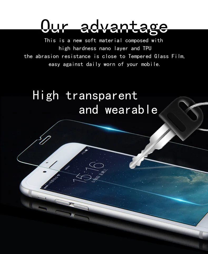 LENOVO ZUK Край Защитной пленки IMAK Ясно Мягкий взрывозащищенные защитная Пленка Для