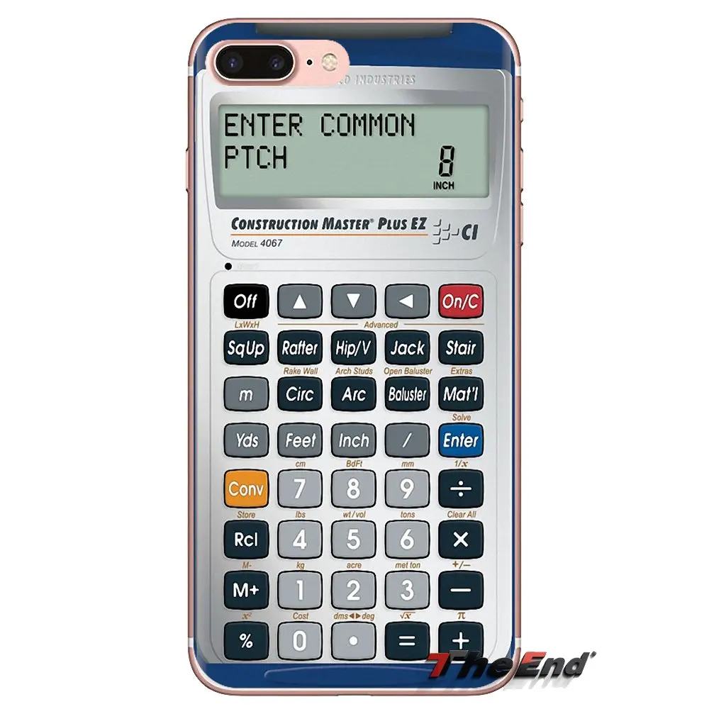 For Sony Xperia Z Z1 Z2 Z3 Z5 compact M2 M4 M5 C4 E3 T3 XA Huawei Mate 7 8 Y3II Calculator Transparent Soft Shell Covers |