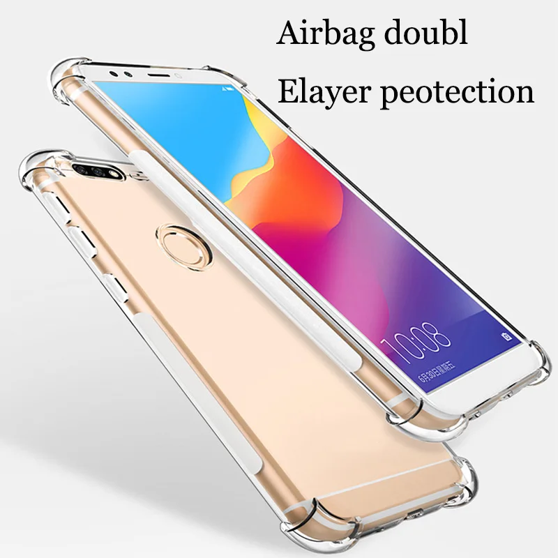 2 шт. прозрачный мягкий чехол для Huawei Honor 7C|Бамперы| |