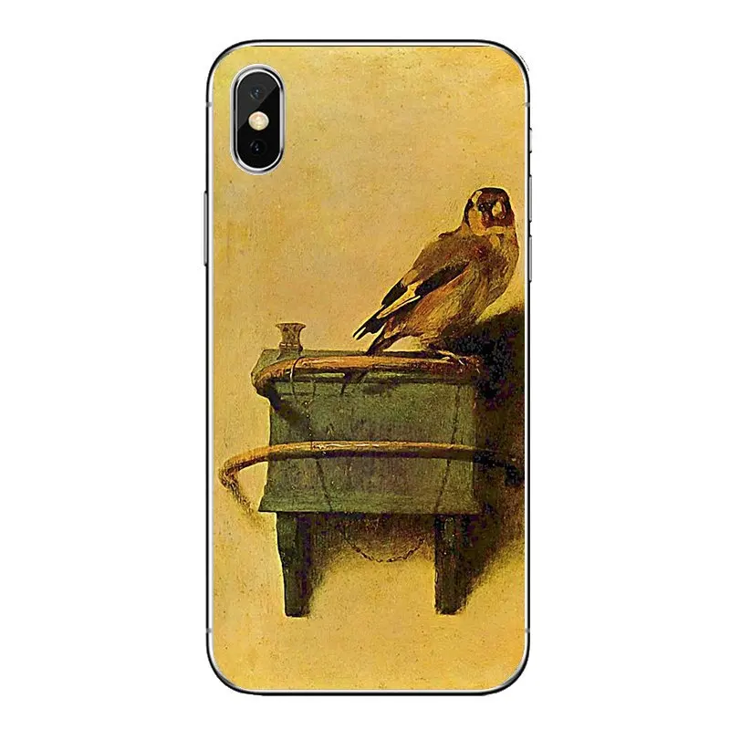 Carel fabritius щегол 1654 дизайн ногтей прозрачный мягкий чехол из ТПУ с принтом &quotдля