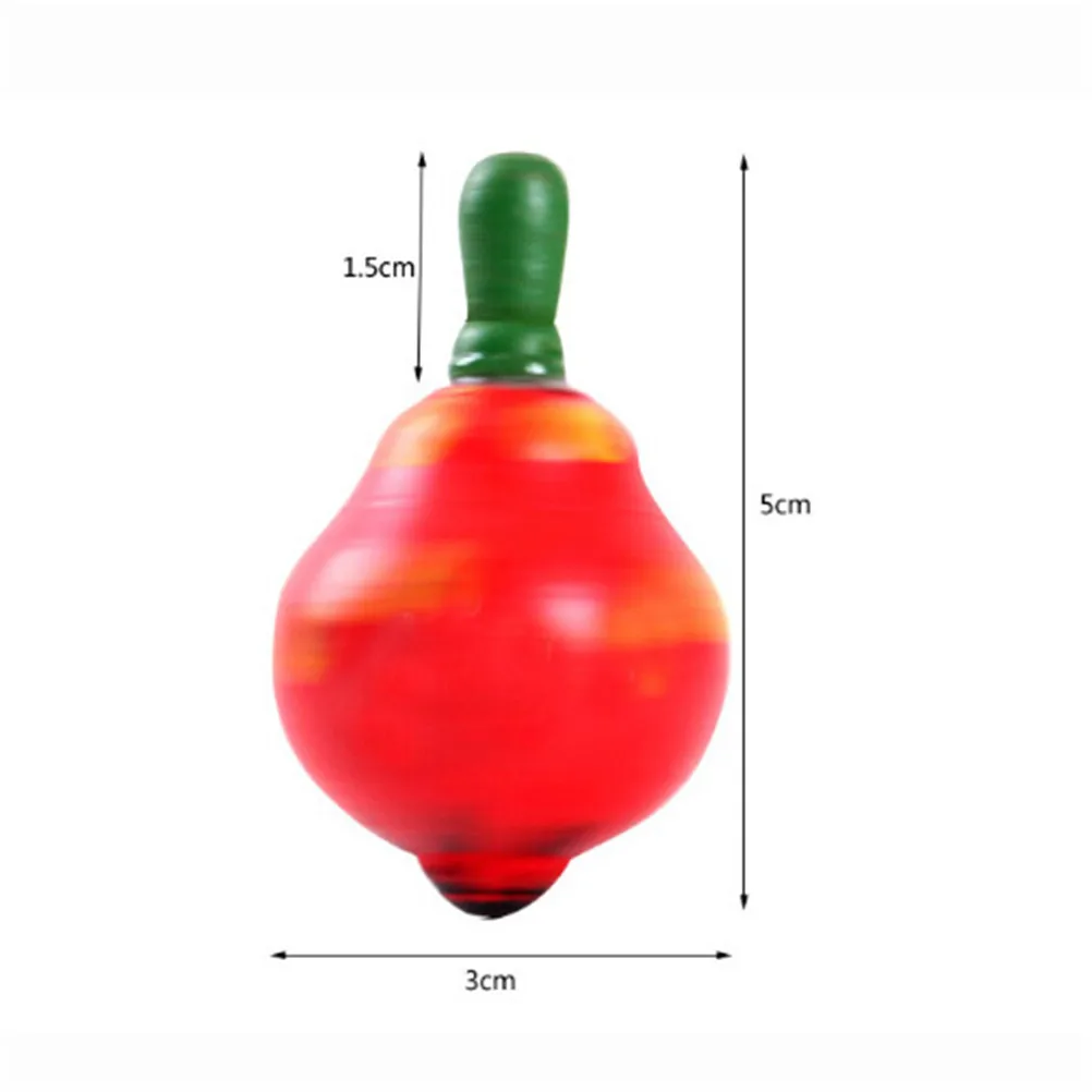 Деревянный фруктовый гироскоп для детей деревянный маленькая вращающаяся рука