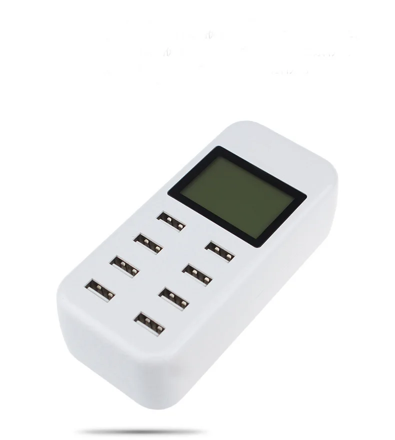 Smart USB Charger 40W with LCD Display 8 Power Ports for Mobile Phone and Tablets | Мобильные телефоны и аксессуары
