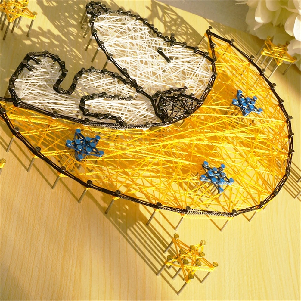Креативные подарки Catoon string art милая собака детская спальня, декоративные рисунки diy комплект ручной работы намотка живопись детский ремесло