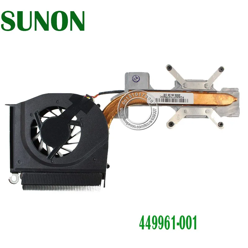 Оригинальный Новый Кулер для ноутбука с радиатором HP Pavilion DV6000 F500 F700 AMD CPU 449961 001 431448
