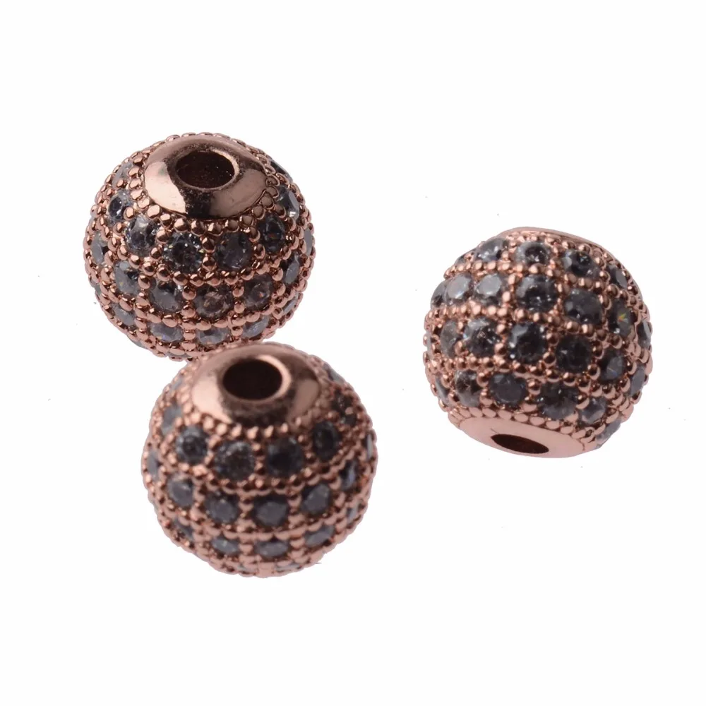 2020 роскошная Корона Сделай Сам медные бусины для Унисекс Браслет кубический