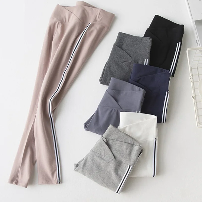 

Fashion Spring Maternity Leggings Low Waist Pregnancy Belly Pants For Pregnant women Maternity Thin Trousers Clothes Motion