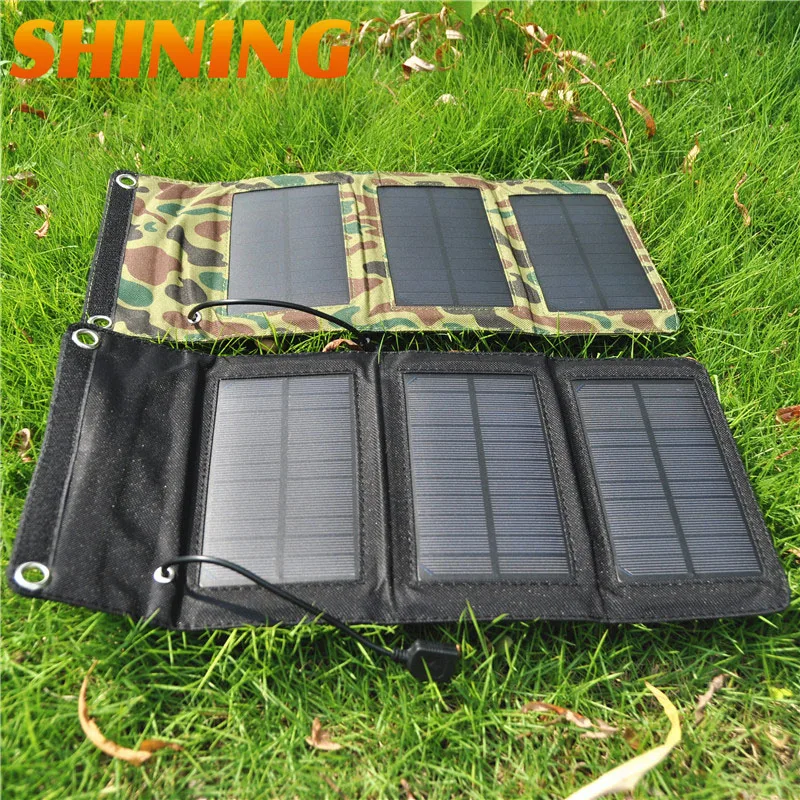 Солнечная панель Складная и портативное солнечное зарядное устройство 5 Вт USB