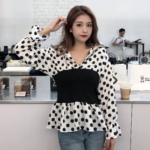 

Cheap wholesale 2019 new Spring Summer Autumn Hot selling women's fashion casual ladies work Shirts FP77