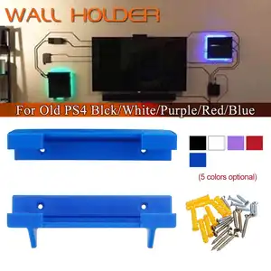 Настенный держатель с 3D-принтом для PS4, для Playstation 4, игровой контроллер, док-станция, геймпад, подставка с 3D-принтом и винтами