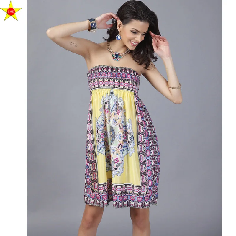 В богемном стиле 2019 Лето Стиль размера плюс повседневное женское платье с