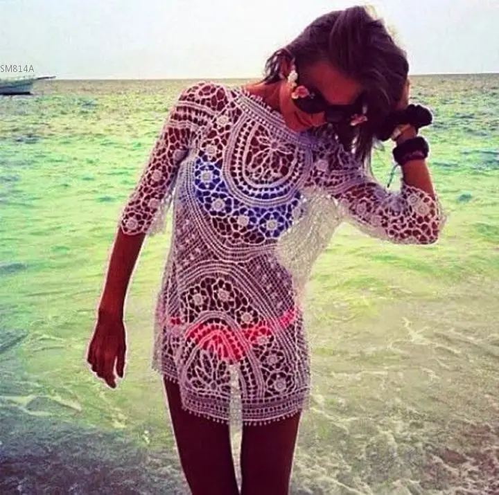 Новое поступление 2015 женщин купальный костюм сексуальные кружева крючком бикини
