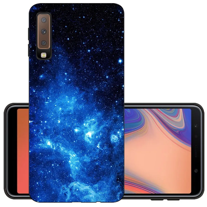 LXY CROWNPRO A7 TPU чехол для samsung Galaxy A 7 A750 мягкий чехол для телефона SM-A750F задняя крышка Черный A7 6," матовый чехол - Цвет: LXY