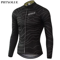 phtxolue cycling jerseys long sleeve men quick dry spring mountain bike clothes breathable bicycle cycling clothing qy063