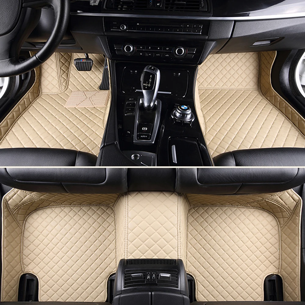 Автомобильные коврики в салон для BMW X5 E70 F15 кожа ПВХ Нескользящие