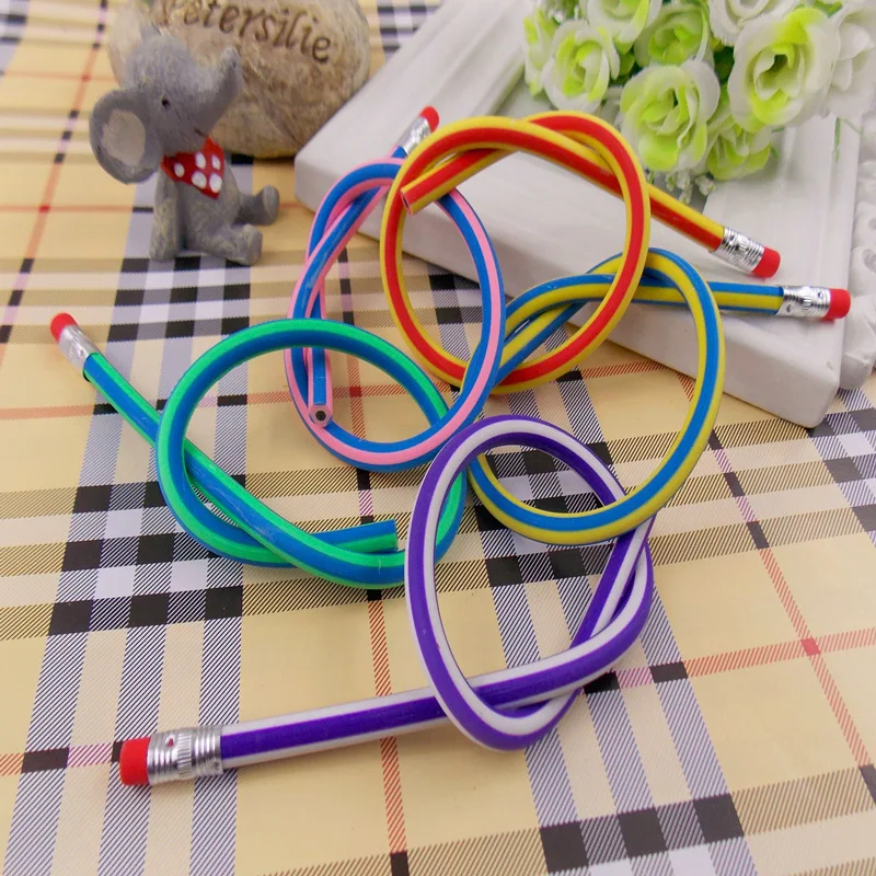 1 шт. DIY сгибаемый гибкий мягкий карандаш темп lapices кавайные канцелярские школьные