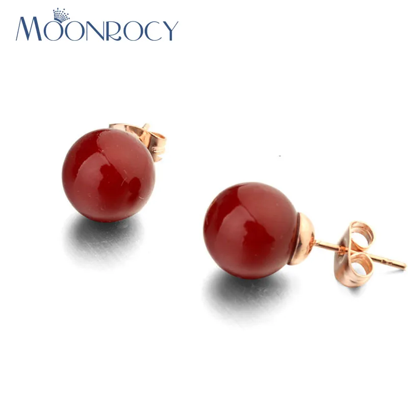MOONROCY,, модные серьги с кристаллами, опт, розовое золото, цвет красный, шампань, имитация жемчуга, серьги, подарок для женщин