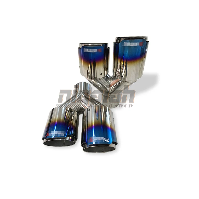 Burnt Blue OUT 304 Нержавеющая вытяжка трубы глушитель наконечники универсальный для грузовика выхлопной наконечник в 2,5 ''OUT 3,5''