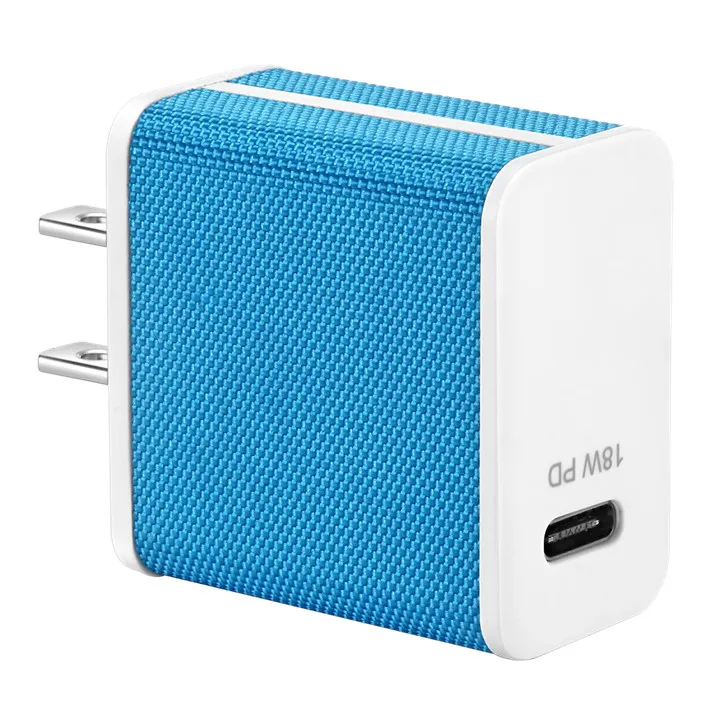 blue HYASIA usb type C PD зарядное устройство 18 Вт для huawei P20 Быстрая зарядка мобильного телефона для iPhone 8 Xs Max PD адаптер+ samsung Galaxy S9 - Тип штекера: blue