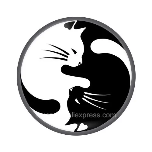 Новые милые кошки 10 шт Смешанные 12 мм/16 мм/18 мм/25 мм круглые фото стекло кабошон demo