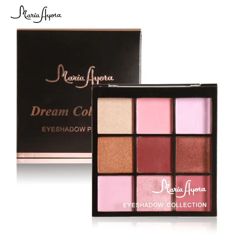 Палитра натуральных теней для век с блестками 9 цветов/шт. |