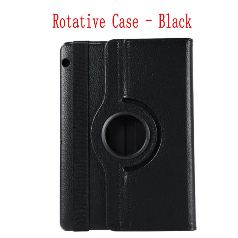 rotative-black Роскошный умный чехол, защитный для huawei MediaPad T3 AGS-L09 AGS-L03, 9,6 дюймов, кожаный чехол для планшета Honor Play Pad 2 9,6 - Цвет: rotative-black