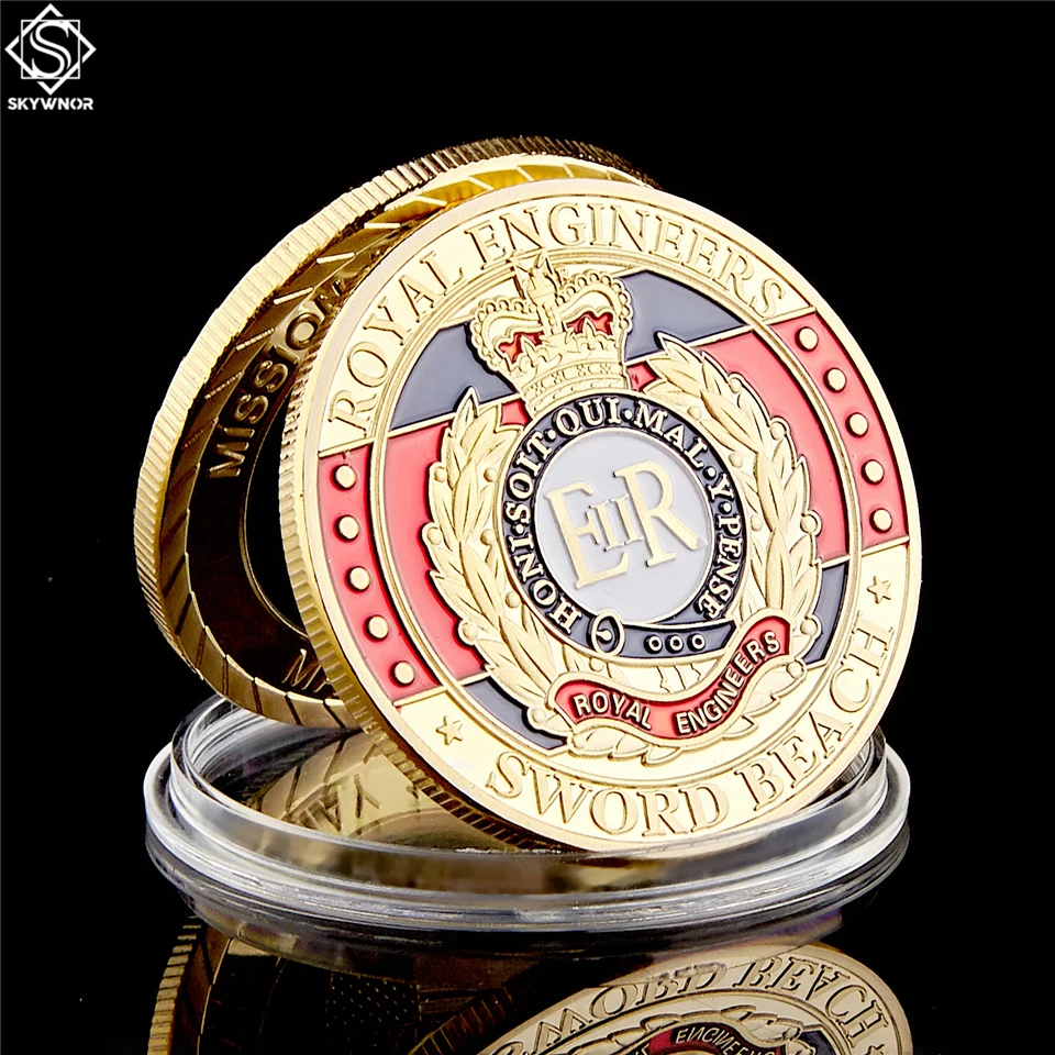 Европа Великобритания королевские инженеры монеты вызов 1944 фотообои пляжная