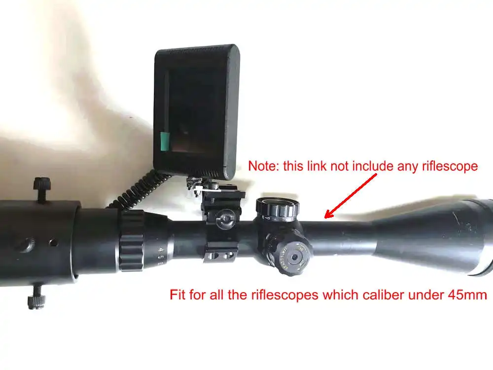 30mm mount Ночного видения riflscope монитор DIY 2," Вращающийся ЖК-экран камера крепление кольца ИК лазерный фонарик Охотничий Тактический прицел - Цвет: 30mm mount