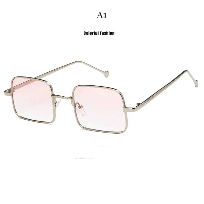 Прямоугольные Модные мужские маленькие солнцезащитные очки в стиле ретро с